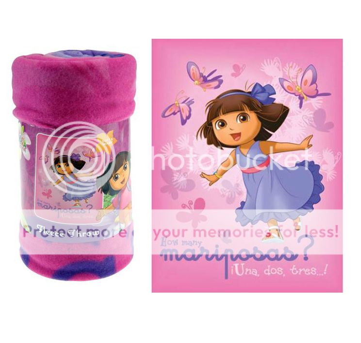 DORA THE EXPLORER FLEECE THROW BLANKET 46" X 60" SOFT & WARM